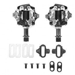 Alomejor Spares 1 Pair Bike Pedals Aluminum Alloy Self-locking Mountain Road Bike Replacement Pedals