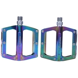 Yustery Mountain Bike Pedal 1 Pair Colorful Aluminum Alloy MJ- 058 Bicycle Pedals Road Mountain Bike Wide Pedals