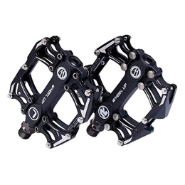 Pvnoocy Spares 1 Pair Mountain Bike Pedals, Anti-Skid Bicycle Platform Flat Pedals Aluminum Alloy Bicycle Pedals Ultra Sealed Bearing Pedals Road Bike Pedals