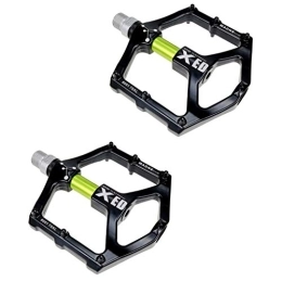 LIUASMUE Spares 1 Pair Road Mountain Bike Ultralight Flat Pedals Platform Aluminum Alloy Bearings Pedal Bicycle Cycling Parts Bearings Pedal