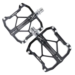 BESPORTBLE Spares 1Pair Aluminum Alloy Pedal with Bearing Mountain Bike Pedal Bike Replacement Part (Black)