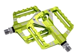 CNRTSO Mountain Bike Pedal 1Pair Aviation Aluminum Alloy Road Bike Pedals Ultralight MTB Bearing Bicycle Pedal Bike Parts Bike pedals (Color : Green)