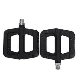 VGEBY Spares 1Pair Nylon Fiber Bicycle Pedals for MTB Mountain Road Bike Bearing Platform Pedals(Black)