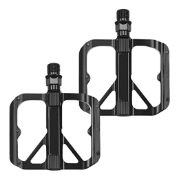 2 Pcs Pedals for Bike - Ultralight Aluminum Alloy Bicycle Pedals 9/16inch Sealed Bearing,Bicycle Wide Platform Pedal for Road Cycling Mountain Bikes, Black Bc