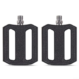 AIDNTBEO Spares 2Pcs AIDNTBEO 115 * 100 * 12mm Aluminum Alloy Mountain Bike Pedals For Bearing Pedal Mountain Bike Palin Pedal Black