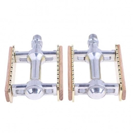perfeclan Mountain Bike Pedal 2Pcs Vintage Mountain Bike Pedals Replacement - Universal fit Road Bicycle Cycling Touring - Select Colors - Gold