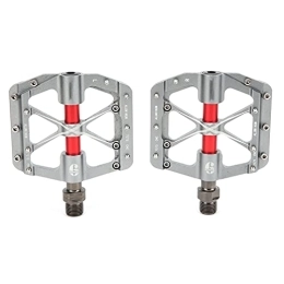 Agatige Spares 3 Bearings Mountain Bike Pedals Bike Pedal MTB Non-Slip Bicycle Pedals Alloy Flat Pedals(TITATIUM)