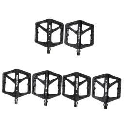 BESPORTBLE Spares 3 Pairs Bicycle Pedal Bike Pedals with Straps Pedal Accessories Road Bike Pedals Cycle Pedals Pedals Bike Treadle Metal Bike Pedals Parts Nylon Bicycle Car Mountain Bike Travel