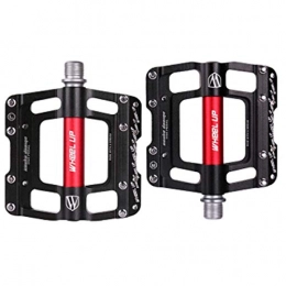 8haowenju Mountain Bike Pedal 8HAOWENJU Bicycle Pedals Aluminum Alloy Pedals 2 / Package Comfortable Four Colors To Choose From (Color : Black)