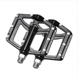 8haowenju Mountain Bike Pedal 8HAOWENJU Bicycle Pedals Aluminum Alloy Pedals 2 / Package Comfortable Seven Colors To Choose From. (Color : Black)