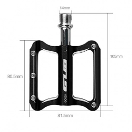 8haowenju Mountain Bike Pedal 8HAOWENJU Bicycle Pedals Aluminum Alloy Pedals 2 / Package Comfortable Three Colors Available (Color : Multi-colored)