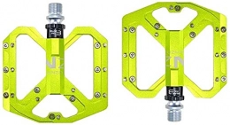 NXMAS Spares 9 / 16 inch bicycle pedals Non-slip trekking pedals Mountain bike pedals for road bike pedals with ultra-light aluminum alloy platform and 3 sealed bearings Nez-Light Green