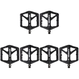 ABOOFAN Spares ABOOFAN 3 Pairs Bike Pedals Platform Flat Steel Spindle Pedals for Road Mountain