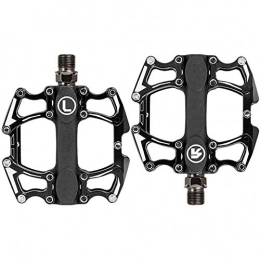 Adesign Spares Adesign Bike Pedals, New Aluminum Antiskid Durable Mountain Bike Pedals Road Bike Hybrid Pedals for 9 / 16 inch, Black