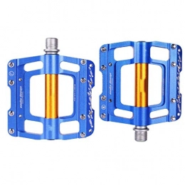 Adesign Spares Adesign Mountain Bike Wide Platform Bike Pedals Double In-Mold Aluminum CNC for Biking Machined 9 / 16 Inch - Blue