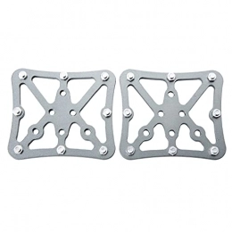 ADUCI Spares ADUCI Mountain Bike Self-locking Pedal Lock Pedal To Flat Pedal Adapters Suitable For Platform Adapters (Size : Titanium 2pcs)