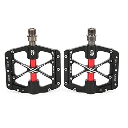 Agatige Spares Agatige 3 Bearings Mountain Bike Pedals Bike Pedal MTB Non-Slip Bicycle Pedals Alloy Flat Pedals(BLACK)