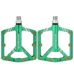 Aigend Mountain Bike Pedal Aigend Bicycle Pedals - 9 / 16 Ultralight Aluminium Alloy Mountain Road Bike Pedal Bicycle Accessories(Green)