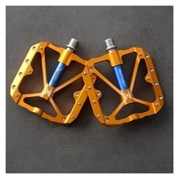 AIRAXE Spares AIRAXE 3 Sealed Bearings Bicycle Pedals Flat Bike Pedals MTB Road Mountain Bike Pedals Wide Platform Accessories Part (Color : Gold-Blue)
