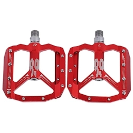 Alomejor Spares Alomejor Bicycle Pedals, Cycling Platform Pedals Non‑Slip Fully Integrated Mountain Bike Pedals for Cycling for Bicycle Replace(red)