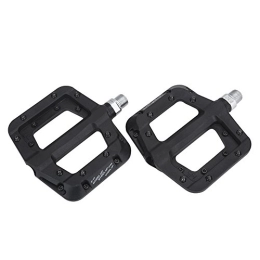 Alomejor Mountain Bike Pedal Alomejor Bike Foot Pedals Bicycle Pedal Straps Use for Mountain Bicycle Pedal, BMX MTB Cycling Accessiores Replacement(Black)