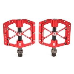 Alomejor Mountain Bike Pedal Alomejor Mountain Bike Pedals, Widen the Pedal Sealed Bearing Bicycle Pedal for Folding Bike(red)