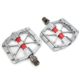 Alomejor Spares Alomejor Mountain Bike Pedals, Widen the Pedal Sealed Bearing Bicycle Pedal for Folding Bike(Titanium)