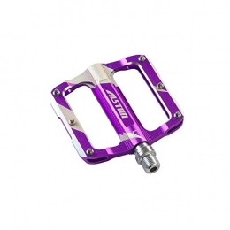 Alston Spares Alston 3 Bearing Mountain Bike Pedals, Ultra Strong Colorful Cr-Mo CNC Machined 9 / 16" MTB BMX Pedals 1 Pair (306-Purple)
