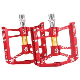 Alston Spares Alston Mountain Bike Pedals Cr-Mo CNC Machined 9 / 16 Cycling Sealed 3 Bearing Pedals-Red Color