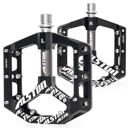 Alston Mountain Bike Pedal Alston MTB Bike Pedals CNC Bike Platform Pedals Cycling Pedals 3 Sealed Bearings 9 / 16 Non-Slip Bicycle Pedal for BMX Mountain Road Bike