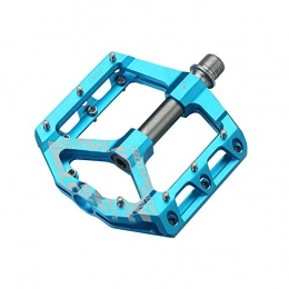 Alston Mountain Bike Pedal Alston Non-Slip Mountain Bike Pedals, Ultra Strong Colorful Cr-Mo CNC Machined 9 / 16" 3 Sealed Bearings for Road BMX MTB Fixie Bikes (Blue)