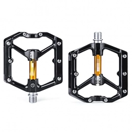 AQCRS Mountain Bike Pedal Aluminium Alloy Mountain Bike Bicycle Pedals Cycling Ultralight 4 Bearings Pedals Bike Pedals Flat (Color : A)