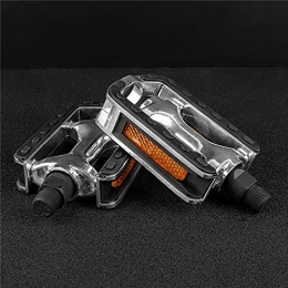 AQCRS Spares Aluminum Alloy Bike Pedals Mountain Road Bike Pedals Bicycle Pedal Cycling Foot Plat Anti-slip (Color : Silver)