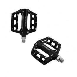 Lidada Mountain Bike Pedal Aluminum Alloy Pedals Bike Pedals Strong Non-Slip Bicycle Pedals Ultra Sealed Bearings Platform for 9 / 16 MTB BMX Road Mountain Bike Cycle (Black, 1 Pair)