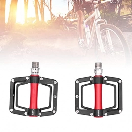Gedourain Mountain Bike Pedal Aluminum Alloy Pedals, Double‑layer Metal Tube Composite Proces Bicycle Pedals Sealed Bearing Bicycle Pedal with 18 Non‑slip Nails for Mountain Bike