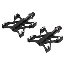 Weikeya Mountain Bike Pedal Aluminum Platform Bicycle Pedal, S-Shaped Shape Bicycle Flat Pedals with Strong Grip for Mountain Bike Road Bikes