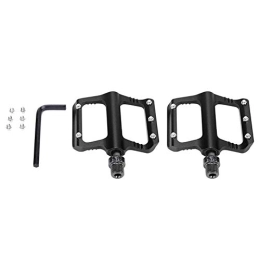 Alupre Spares Aluprey 1 Pair 9 / 16” Axle Aluminum Alloy Mountain Bike Road Bicycle Lightweight Pedals (Black)