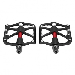 Alupre Spares Aluprey 1Pair Road Mountain Bike Bicycle Pedals Aluminum Sealed Bearing 9 / 16(Black)