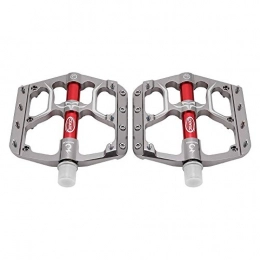 Alupre Mountain Bike Pedal Aluprey Bike Pedal Lightweight Aluminium Alloy Bearing Pedals compatible with Bicycle (silver)