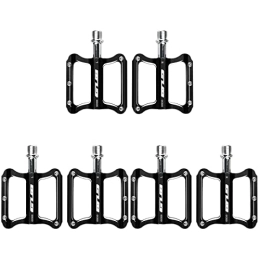 Amosfun Spares Amosfun 3 Pairs Pedals Mountain Bike Pedals for Mountain Cycling Road Foldable Bicycles (Black)