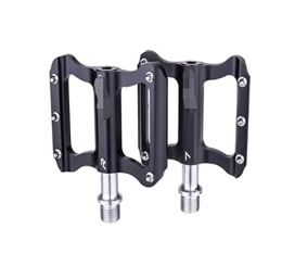 ANASRI Mountain Bike Pedal ANASRI TTRS store Anti-slip Ultralight Bicycle Pedal Road Mountain Bike Smooth Bearings Flat Pedals Fit For Mountain Road Bike Accessories (Color : Black)