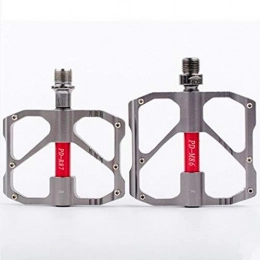 ANLD Spares ANLD Pedal bicycle pedal aluminum alloy bearing road bike ultra-light aluminum alloy plate pedal with 3 super-sealed bearings, suitable for mountain bikes, road bikes Send installation tool, Chrome