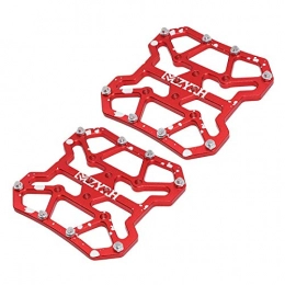 anruo Mountain Bike Pedal anruo 1 pair Mountain bike mountain bike clipless pedal platform adapter for universal compatible SPD bicycle parts aluminum alloy Red