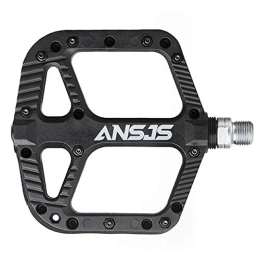 MDEAN Mountain Bike Pedal ANSJS Mountain Bike Pedals Nylon Composite Bearing 9 / 16" MTB Bicycle Pedals with Wide Flat Platform