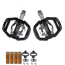 AQNPYR Spares AQNPYR Aluminum alloy Multifunctional Double sided Mountain Bike Pedals with Clip Compatible with SPD system Self locking bearing