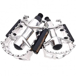 ARTHEALTH Mountain Bike Pedal ARTHEALTH Bicycle Pedals Bike Pedals Aluminum Alloy 9 / 16" Inch High Performance Pedals for Bikes Mountain Bikes Road Bicycles Platform Pedals (Silver)