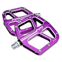 ASKLKD Spares ASKLKD Bicycle Pedal Aluminum Alloy High-Strength Non-Slip Ultra-Light Durable 9 / 16 Inch for Road / Mountain Bike 1 Pair Cycling accessories (Color : Purple)