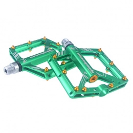 ASKLKD Spares ASKLKD Bike Pedals Bicycle Platform 4 Bearing Cycling Bicycle Road Bike Hybrid Pedals High-Strength Non-Slip For Mountain Bike Road Vehicles 1 Pair Cycling accessories (Color : Green)