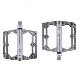 ASKLKD Spares ASKLKD Bike Pedals Super Bearing Bicycle Platform Non-Slip 9 / 16 Inch Hybrid Pedals for Suitable for Mountain Bikes Road Bikesetc 1 Pair Cycling accessories (Color : Titanium)