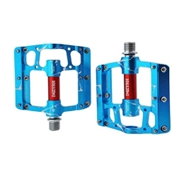 ASKLKD Spares ASKLKD Mountain Bike Pedals Aluminum Alloy Antiskid Durable Flat Platform for Mountain Bike Road Bicycle 9 / 16 Inch Bicycle Cycling 1 Pair Cycling accessories (Color : D)